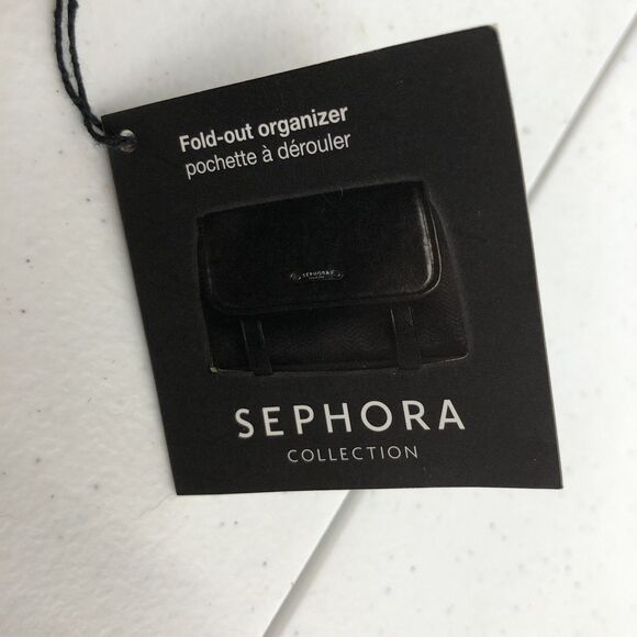 Sephora Collection Fold Out Hanging Makeup Organizer Bag Multiple Pockets NWT - Picture 5 of 16